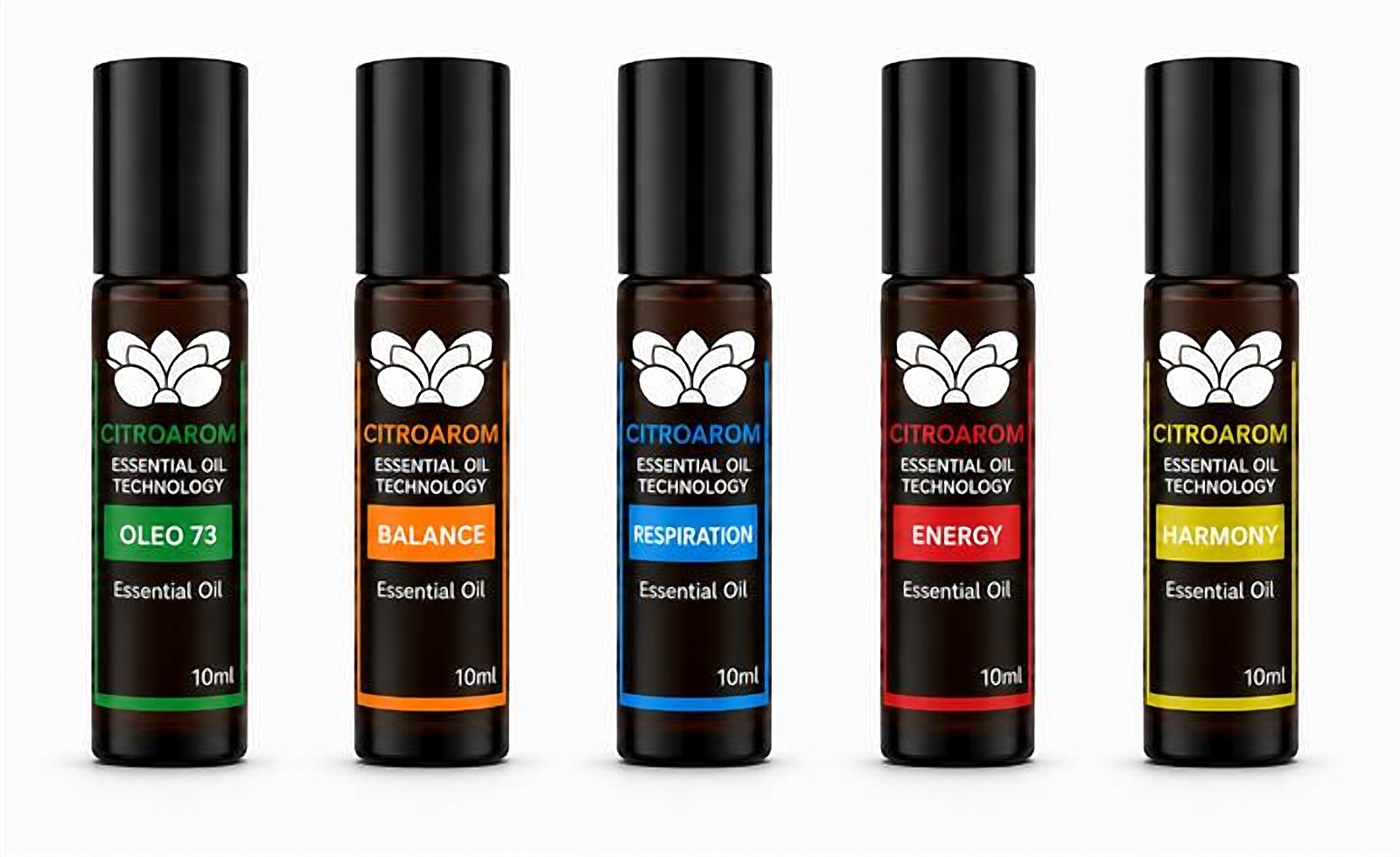 Sinergias Roll-On: Oleo 73, Balance, Respiration, Energy, Harmony